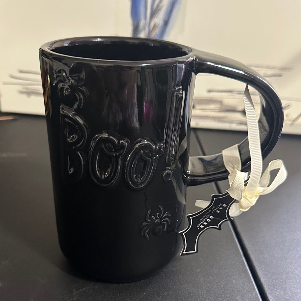 Rae Dunn black Halloween 14 oz mug